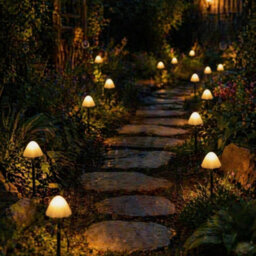Carbeth Plants Solar Led Mushroom String Lights Set Of 10 - 3.8M Warm White Outdoor Fairy Lights - thumbnail 1