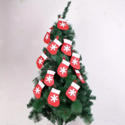 Amorly 36Pcs Mini Christmas Stockings, Snowflake Felt Tableware Holders, Small Candy Pouch Bags, Spoon Fork Pockets For Xmas Party Table - thumbnail 9