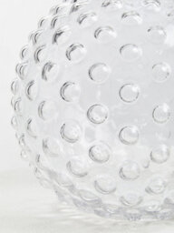 Orsina Compact Large Round Glass Vase, Functional Round Pottery Vase, Stylish And Elegant Glass Vase For Flowers - thumbnail 3
