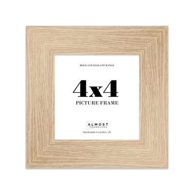"6X6"" Silver Picture Frame - 6X6"" Square Frame With 4X4"" Mount For 6X6""/4X4"" Pictures Moderrn Style Thin Edge, 1 Pack" - image 1