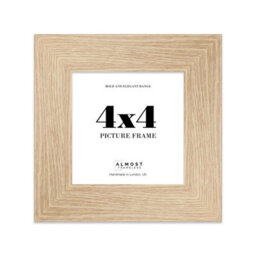 "6X6"" Silver Picture Frame - 6X6"" Square Frame With 4X4"" Mount For 6X6""/4X4"" Pictures Moderrn Style Thin Edge, 1 Pack" - thumbnail 1