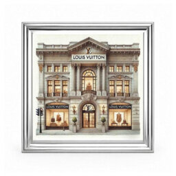 Home Luxe Interiors Lv Store Silver Step Frame Wall Art 40X40Cm Luxury Home Decor Statement - thumbnail 3