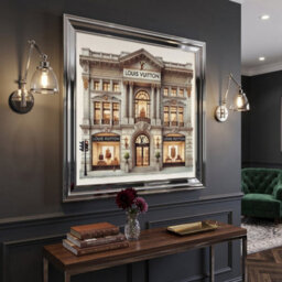 Home Luxe Interiors Lv Store Silver Step Frame Wall Art 40X40Cm Luxury Home Decor Statement - thumbnail 2