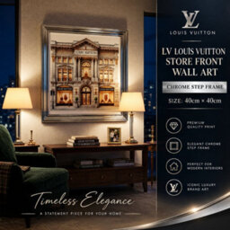 Home Luxe Interiors Lv Store Silver Step Frame Wall Art 40X40Cm Luxury Home Decor Statement - thumbnail 6