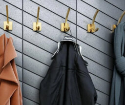 B2C Coat Hat Hooks Twin Robe Door Dress Bathroom Towel Bag Wall Hanger Brushed Gold Wz-Capital - thumbnail 2