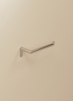 Cosmic Toilet Roll Holder, Chrome, Minimalist Style, Anti- Corrosion, Screw-In, Micra Collection - image 1