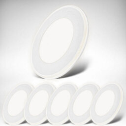 B.k.licht Led Recessed Spotlights Set Of 6 Lights 4.9W Downlights Ultra Slim 68mm White - thumbnail 2