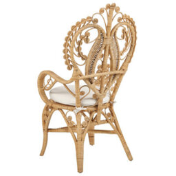 Beliani Peacock Chair Carrara Rattan Natural - thumbnail 6