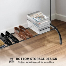 Single-Heavy Duty Clothes Rail Rack Garment Hanging Display Stand - thumbnail 5