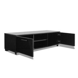 Berkfield Tv Cabinet High-Gloss Black 120X40.3X34.7 Cm - thumbnail 4