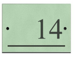 Reversed Slate Number 14 Chartwell Green 14 X 9Cm - thumbnail 1