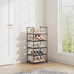 5 Tiers-43X28X88Cmselected Metal Narrow Shoe Rack Shoe Shelf Vertical Tall Slim Footwear Storage Organizer - thumbnail 5