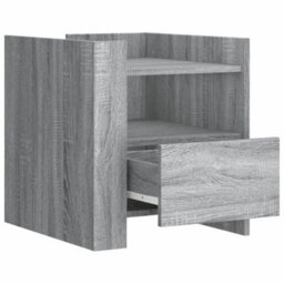 Berkfield Bedside Cabinet Grey Sonoma 45X50X50 Cm Engineered Wood - thumbnail 7