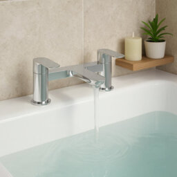 Plum&clay Complete Bathroom Suite Chrome Taps 600mm Grey Wall Hung Vanity Unit Bath Shower Screen Toilet Waste - thumbnail 5