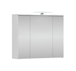 Impact Furniture Bathroom Mirror Cabinet With Led Lights Wall Hung 800mm Illuminated Storage Unit White Cupboard Spice - thumbnail 2