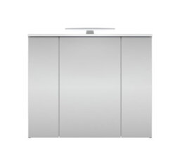 Impact Furniture Bathroom Mirror Cabinet With Led Lights Wall Hung 800mm Illuminated Storage Unit White Cupboard Spice - thumbnail 5