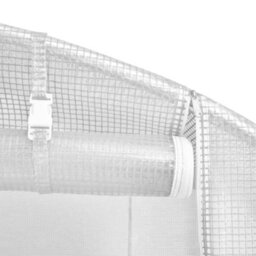 Walplus Greenhouse With Steel Frame White 12 M² 4X3X2 M - thumbnail 8