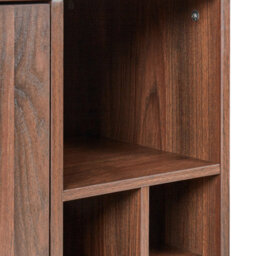 Beliani Wine Cabinet Tullamore Dark Brown - thumbnail 7