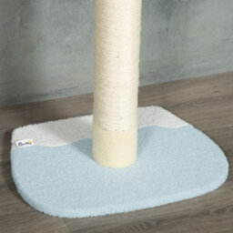Pawhut 220-260Cm Kitten Tower, Multi-Layer Floor To Ceiling Cat Tree, Yellow - thumbnail 9