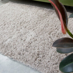 Loomed Super Soft Beige Shaggy Area Rug 120X170Cm - thumbnail 2