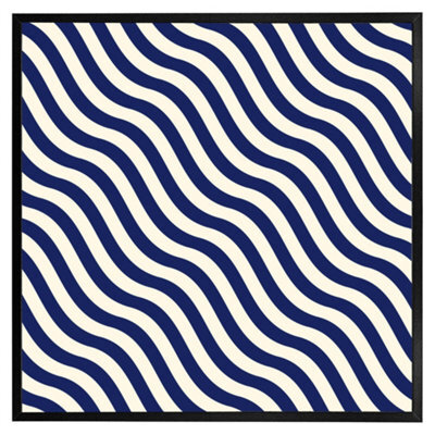 "Andrew Lee Wavey Lines (Picutre Frame) / 12X12"" / Oak" - image 1
