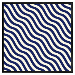 "Andrew Lee Wavey Lines (Picutre Frame) / 12X12"" / Oak" - thumbnail 7