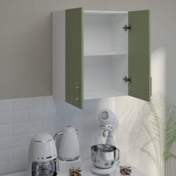 Jd Greta Kitchen Wall Unit 600mm Storage Cabinet With Doors And Shelf 60Cm - Sage Green Matt - thumbnail 3
