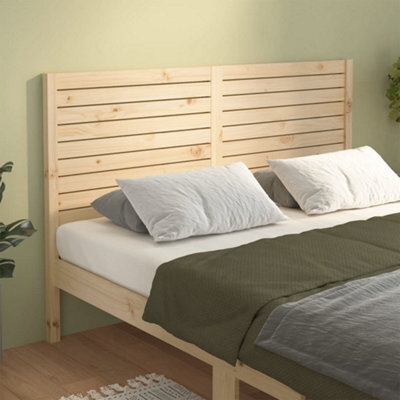 Berkfield Bed Headboard 146X4X100 Cm Solid Wood Pine - image 1