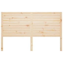Berkfield Bed Headboard 146X4X100 Cm Solid Wood Pine - thumbnail 3