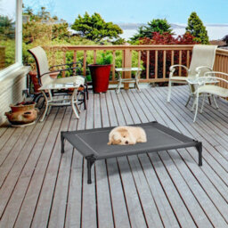 Costway Dog Bed Cat Cot Elevated Pet Tent With Detachable Canopy - thumbnail 4