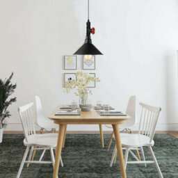 Ledsone Industrial Ceiling Pendant Lights Metal Pipe S Brushed Copper Colour Hanging Light - thumbnail 6