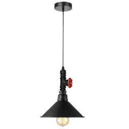 Ledsone Industrial Ceiling Pendant Lights Metal Pipe S Brushed Copper Colour Hanging Light - thumbnail 3
