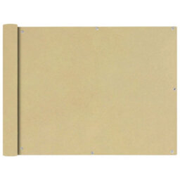 Berkfield Balcony Screen Oxford Fabric 90X600 Cm Beige - thumbnail 1