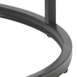 Wyld Haus El Paso Small Round Side Table With Wild Oak Effect Top And Black Metal Base - thumbnail 7