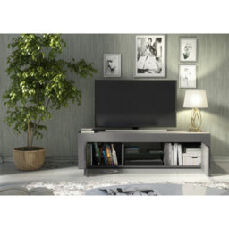 Tv Unit Loom 130Cm - Dark Grey With Gloss Doors - thumbnail 7