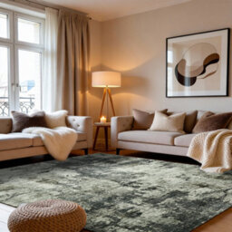 Bedlooms Frost Cashmere Rug 240X320Cm, Modern Abstract Rug, Non Slip, Stain Resistant, Living Area & King Size Bedroom Rug - thumbnail 8