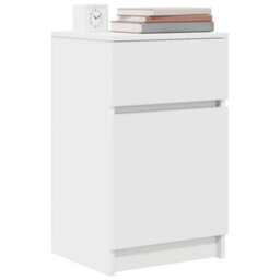 Berkfield Bedside Cabinets 2 Pcs White 39X35X65 Cm Engineered Wood - thumbnail 4