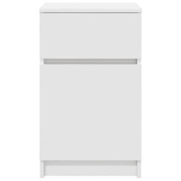 Berkfield Bedside Cabinets 2 Pcs White 39X35X65 Cm Engineered Wood - thumbnail 7