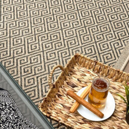 The Rugs Nature Collection Outdoor Rug In Dark Grey 5100Dg - thumbnail 8