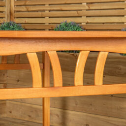 Samuel Alexander Kapalua 4 Seater Rectangular Outdoor Wooden Slatted Top Dining Table - thumbnail 6