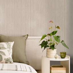 Holden Décor Kilim Mink Metallic Stripe Pvc-Free Textured Wallpaper - thumbnail 3