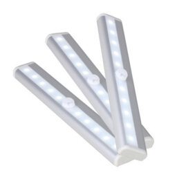 Neel Blue Pack Of 3 Under Cabinet Lighting, Motion Sensor Light Battery Operated Wireless Lighting - thumbnail 1