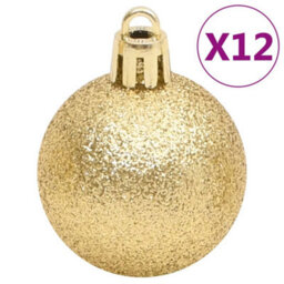Berkfield 112 Piece Christmas Bauble Set Red / Green / Gold Polystyrene - thumbnail 5