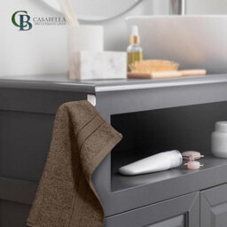 Casabella 12 Pack Flannel Face Cloth - 100% Cotton Face Towels Soft & Absorbent Super Quality Washcloths - thumbnail 2