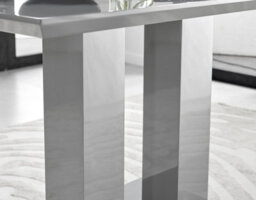 Furniturebox Uk Imperia 4 Grey Dining Table And 4 Cream Velvet Milan Chairs - thumbnail 5