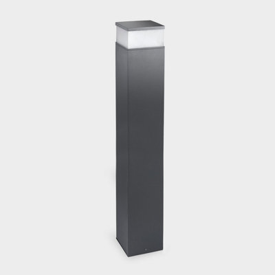 Luminosa Lighting Luminosa Cubik Outdoor Bollard 100Cm Urban Grey, Matt Led 17.5W Cct 2700-3200-4000K Ip65 On-Off - image 1