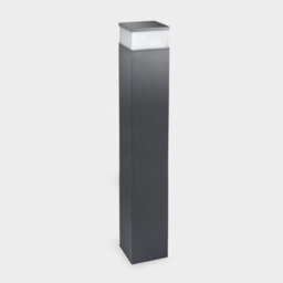 Luminosa Lighting Luminosa Cubik Outdoor Bollard 100Cm Urban Grey, Matt Led 17.5W Cct 2700-3200-4000K Ip65 On-Off - thumbnail 1