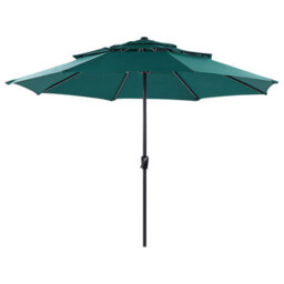 Beliani Market Parasol 285 Cm Bibione Emerald Green - thumbnail 1