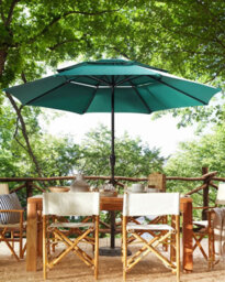 Beliani Market Parasol 285 Cm Bibione Emerald Green - thumbnail 2