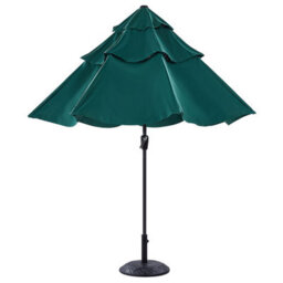 Beliani Market Parasol 285 Cm Bibione Emerald Green - thumbnail 5